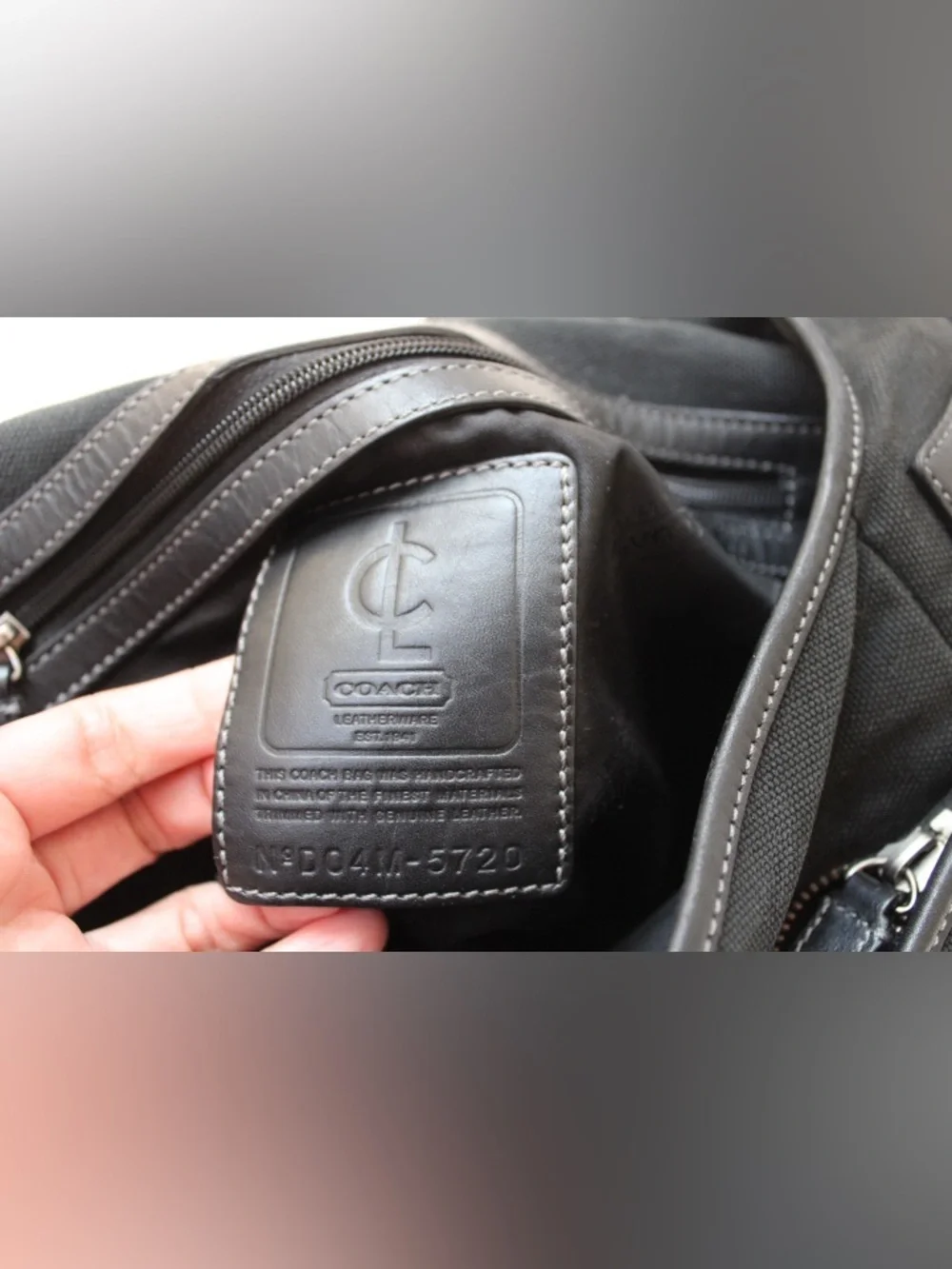 Vintage Coach messenger bag